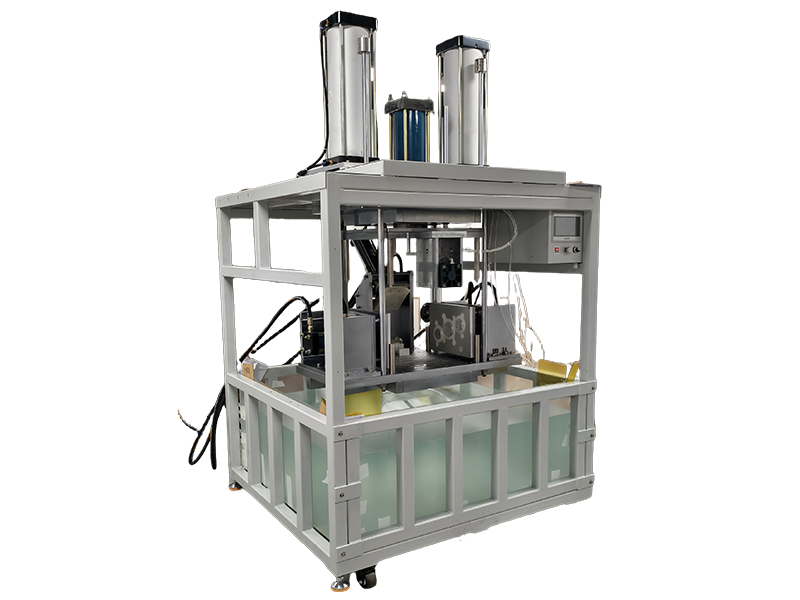 منظر جانبي لآلة اختبار إحكام علبة التروس متعددة الوظائف