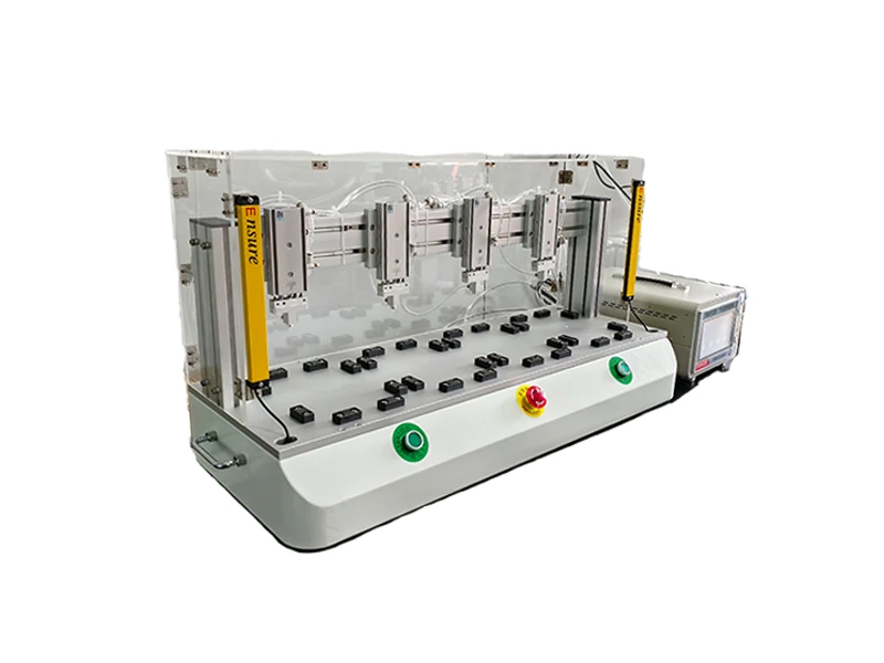 جهاز اختبار محكم الهواء ثنائي القناة واحد إلى اثنين - الجانب الأيسر