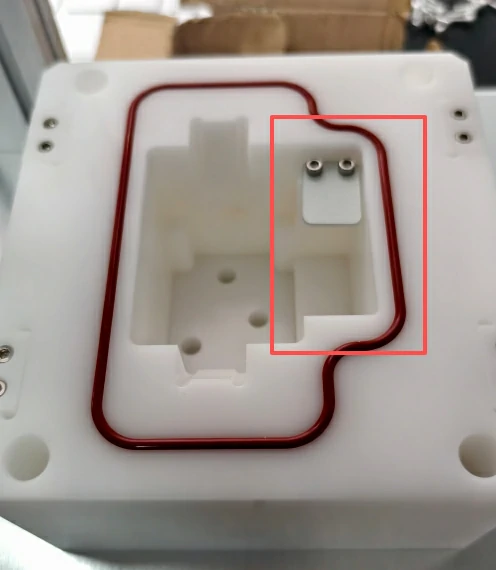 تثبيت القالب في المحطة 1